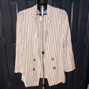 Chic Striped Women's Blazer